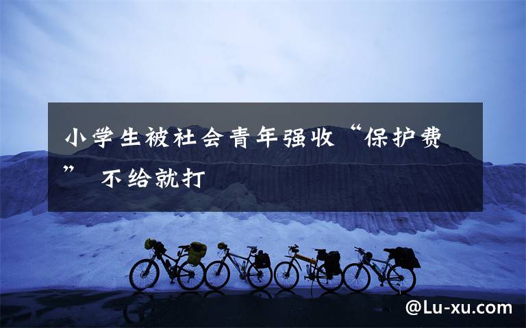 小学生被社会青年强收“保护费” 不给就打