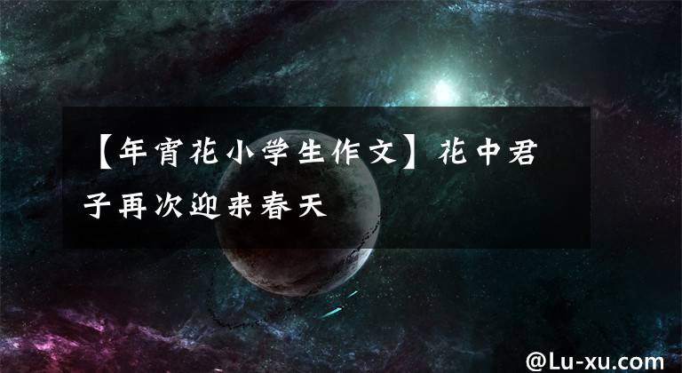 【年宵花小学生作文】花中君子再次迎来春天