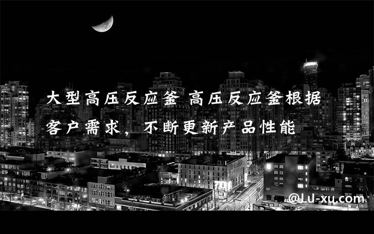 大型高压反应釜 高压反应釜根据客户需求,不断更新产品性能