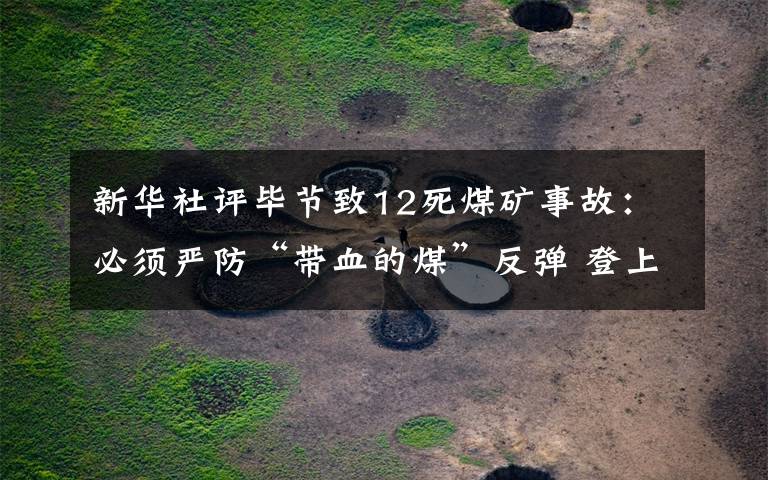 新华社评毕节致12死煤矿事故:必须严防“带血的煤”反弹 登上网络热搜了!