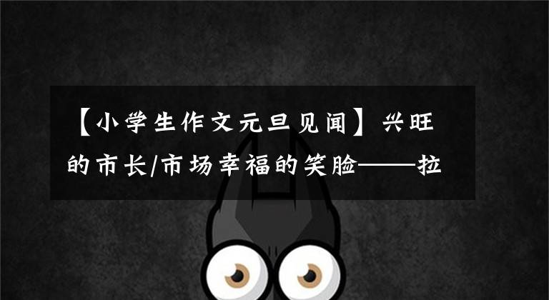 【小学生作文元旦见闻】兴旺的市长/市场幸福的笑脸——拉萨春节见闻