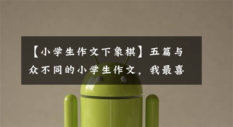 【小学生作文下象棋】五篇与众不同的小学生作文,我最喜欢第二篇和第三篇。请读一下