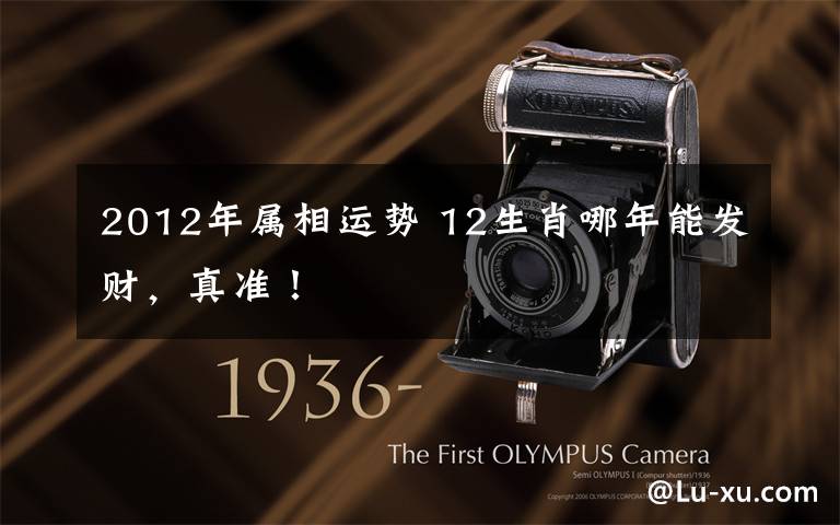 2012年属相运势 12生肖哪年能发财,真准!