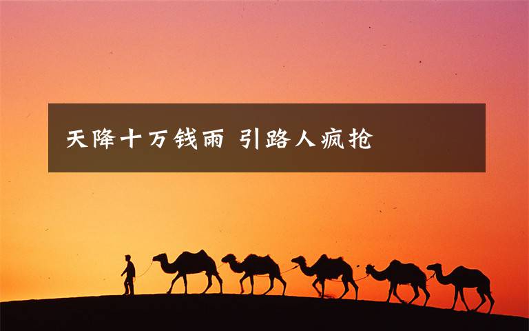 天降十万钱雨 引路人疯抢