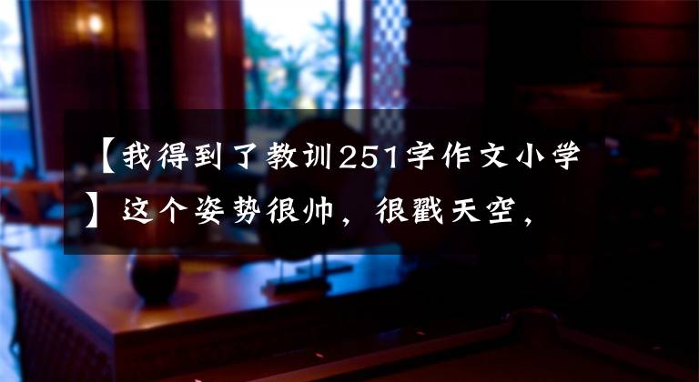 【我得到了教训251字作文小学】这个姿势很帅,很戳天空,但特别打