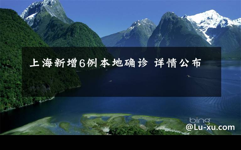 上海新增6例本地确诊 详情公布