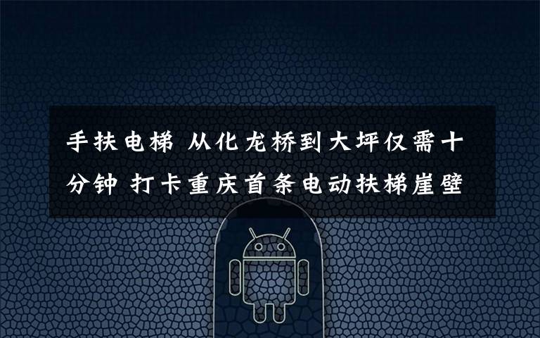 手扶电梯 从化龙桥到大坪仅需十分钟 打卡重庆首条电动扶梯崖壁步道试运行首日