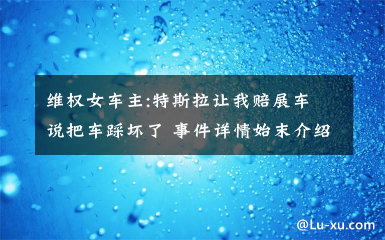 维权女车主:特斯拉让我赔展车 说把车踩坏了 事件详情始末介绍!