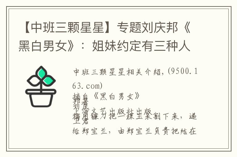 【中班三颗星星】专题刘庆邦《黑白男女》:姐妹约定有三种人不能成为对象