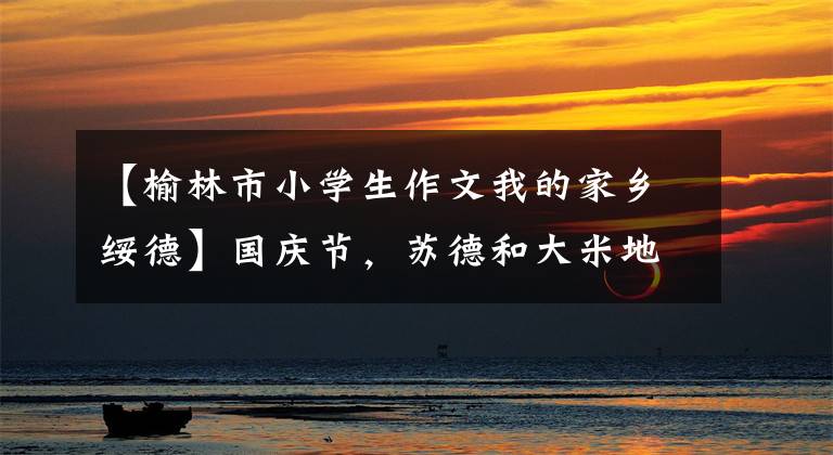 【榆林市小学生作文我的家乡绥德】国庆节,苏德和大米地方的对话,吕布,貂蝉,侵略王,林王,黑粉接触驴板。