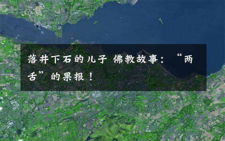 落井下石的儿子 佛教故事:“两舌”的果报!