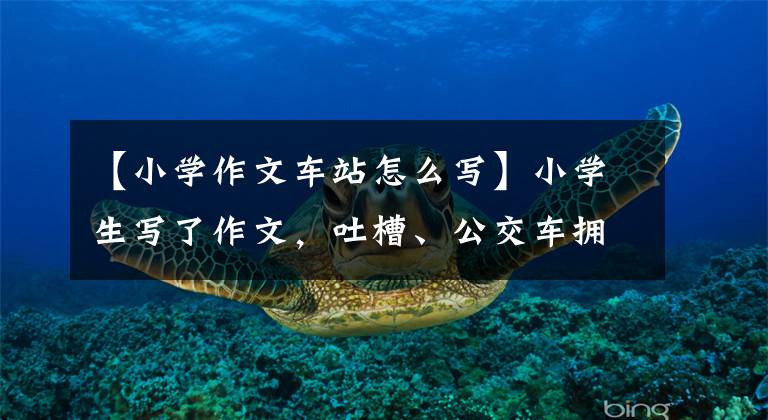 【小学作文车站怎么写】小学生写了作文,吐槽、公交车拥挤交通局的回复变得更加明亮。