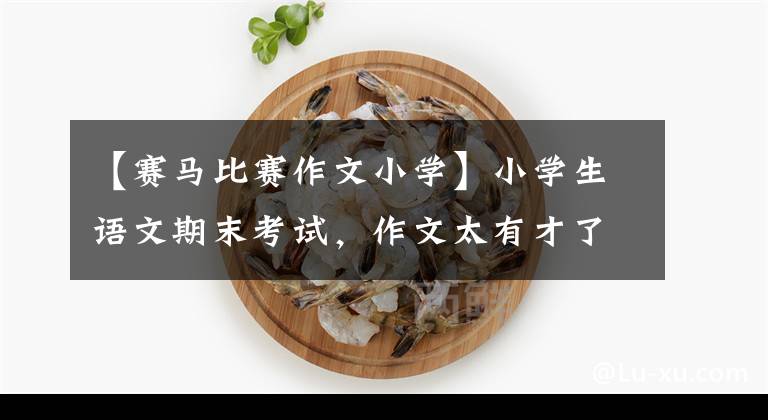 【赛马比赛作文小学】小学生语文期末考试,作文太有才了,老师给了12分。