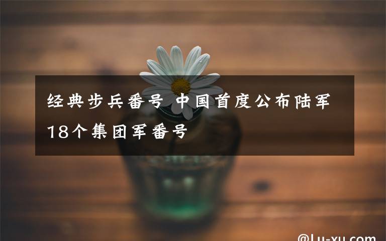 经典步兵番号 中国首度公布陆军18个集团军番号