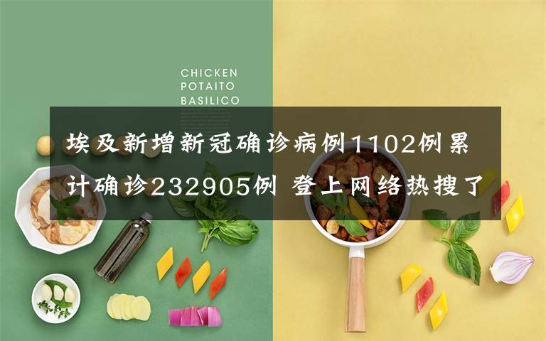 埃及新增新冠确诊病例1102例累计确诊232905例 登上网络热搜了!