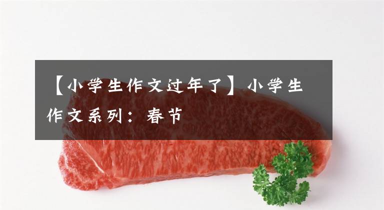 【小学生作文过年了】小学生作文系列:春节