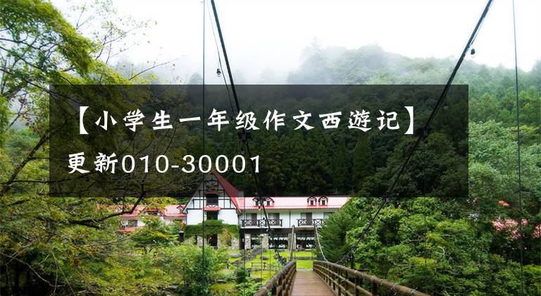 【小学生一年级作文西游记】更新010-30001