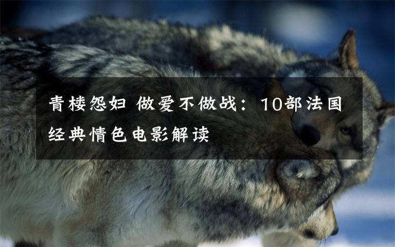 青楼怨妇 做爱不做战:10部法国经典情色电影解读