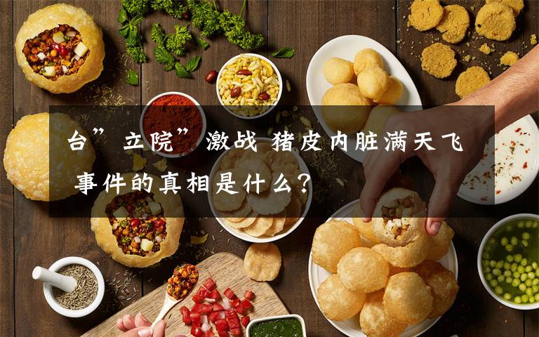 台”立院”激战 猪皮内脏满天飞 事件的真相是什么？