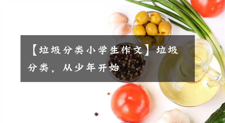 【垃圾分类小学生作文】垃圾分类,从少年开始