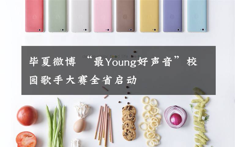 毕夏微博 “最Young好声音”校园歌手大赛全省启动
