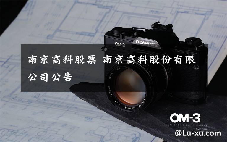 南京高科股票 南京高科股份有限公司公告