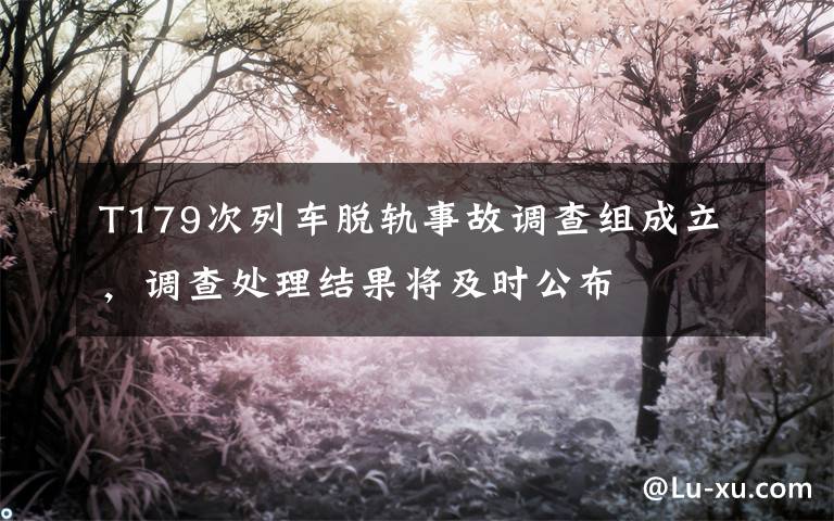 T179次列车脱轨事故调查组成立,调查处理结果将及时公布