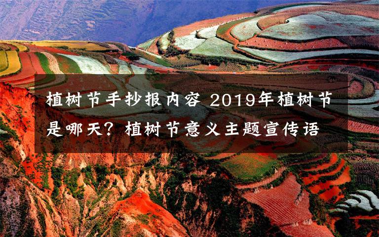 植树节手抄报内容 2019年植树节是哪天?植树节意义主题宣传语植树节手抄报内容