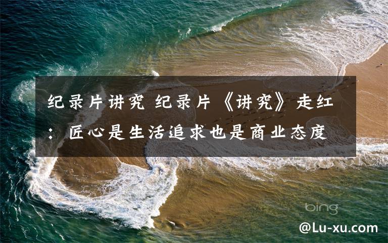 纪录片讲究 纪录片《讲究》走红:匠心是生活追求也是商业态度