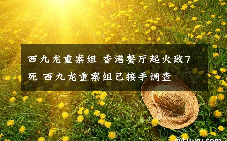 西九龙重案组 香港餐厅起火致7死 西九龙重案组已接手调查