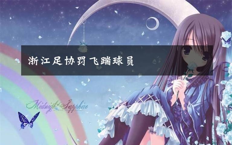 浙江足协罚飞踹球员