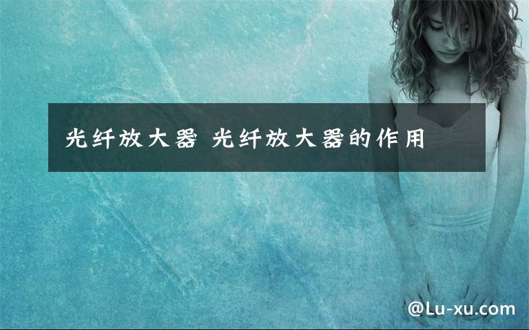 光纤放大器 光纤放大器的作用