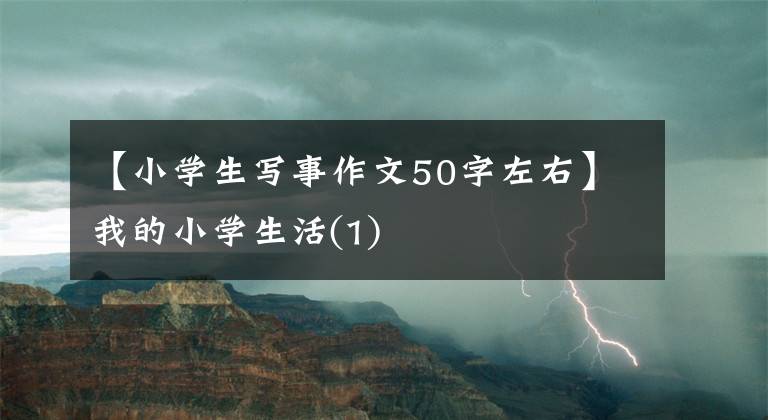 【小学生写事作文50字左右】我的小学生活(1)