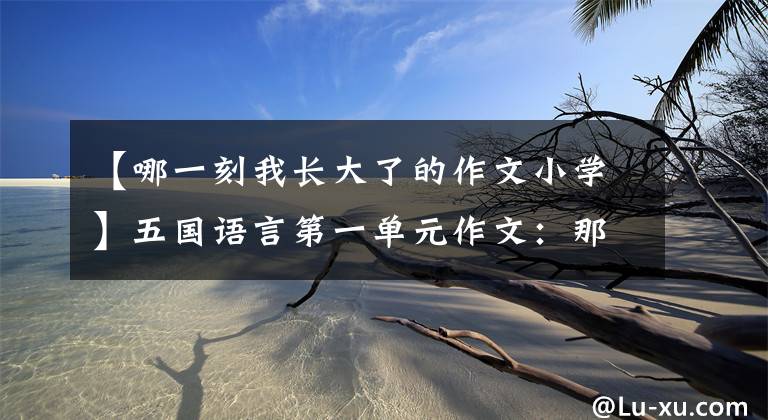 【哪一刻我长大了的作文小学】五国语言第一单元作文:那一刻,我长大了。