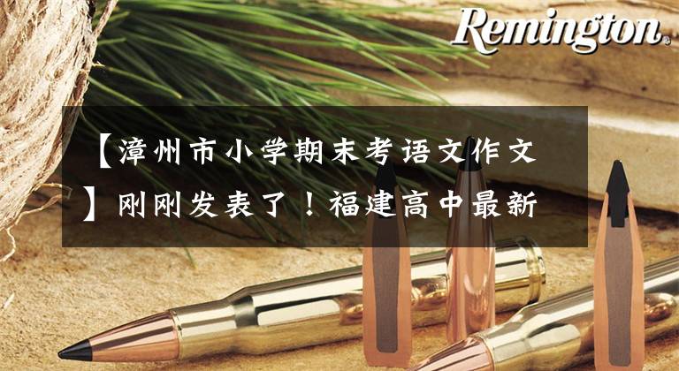 【漳州市小学期末考语文作文】刚刚发表了!福建高中最新考试时间确定了
