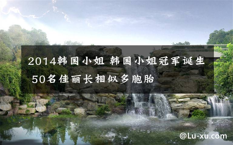 2014韩国小姐 韩国小姐冠军诞生 50名佳丽长相似多胞胎