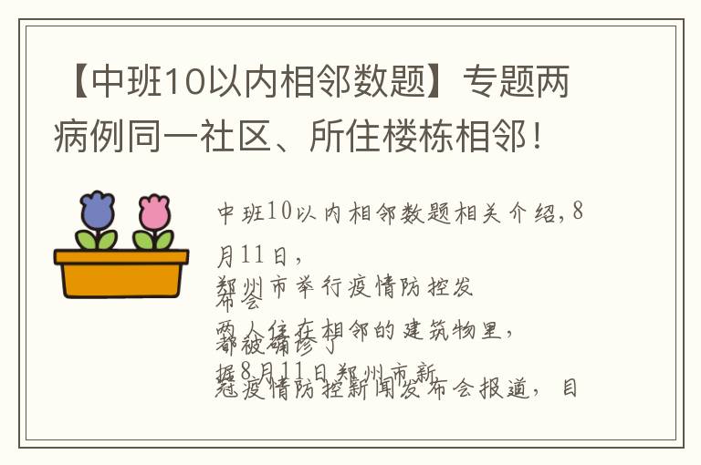 【中班10以内相邻数题】专题两病例同一社区、所住楼栋相邻!德尔塔变异病毒高传播性、隐蔽性