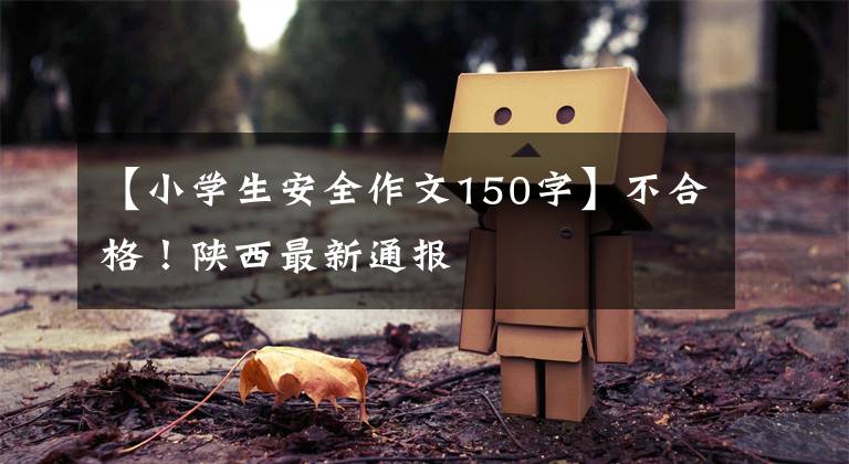 【小学生安全作文150字】不合格!陕西最新通报