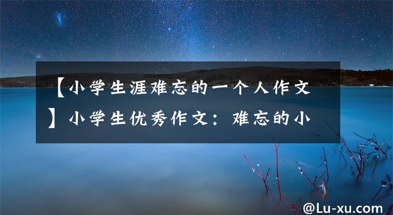 【小学生涯难忘的一个人作文】小学生优秀作文:难忘的小学生活