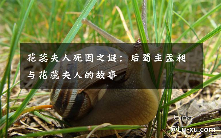 花蕊夫人死因之谜:后蜀主孟昶与花蕊夫人的故事