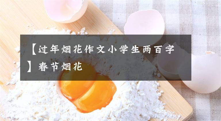 【过年烟花作文小学生两百字】春节烟花