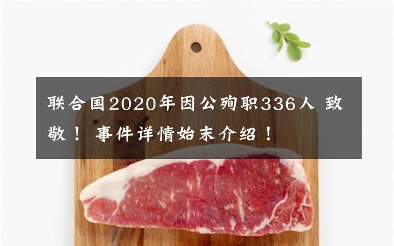 联合国2020年因公殉职336人 致敬! 事件详情始末介绍!