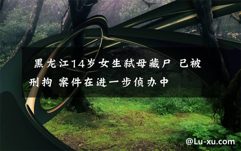 黑龙江14岁女生弑母藏尸 已被刑拘 案件在进一步侦办中