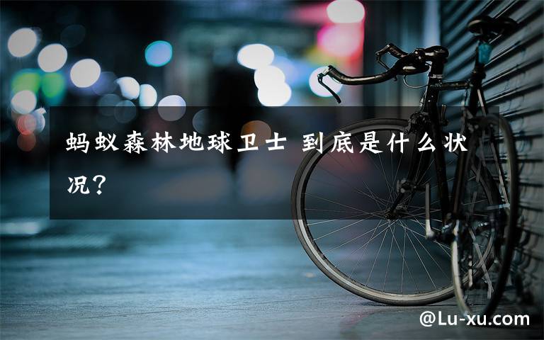 蚂蚁森林地球卫士 到底是什么状况？