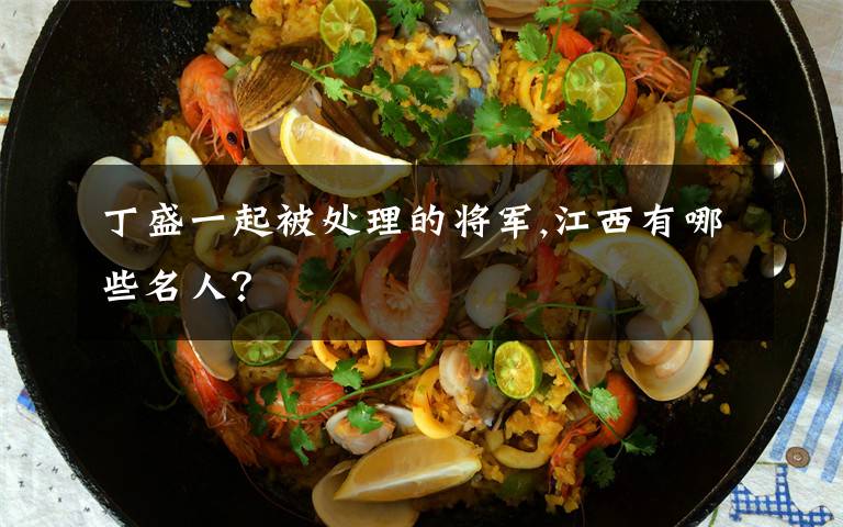 丁盛一起被处理的将军,江西有哪些名人?