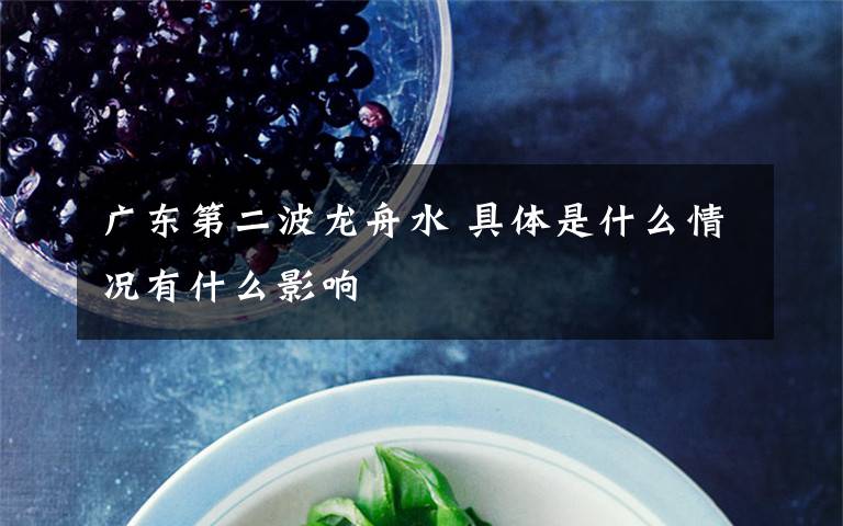 广东第二波龙舟水 具体是什么情况有什么影响