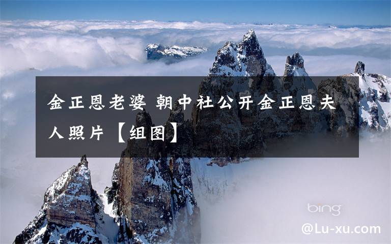 金正恩老婆 朝中社公开金正恩夫人照片【组图】