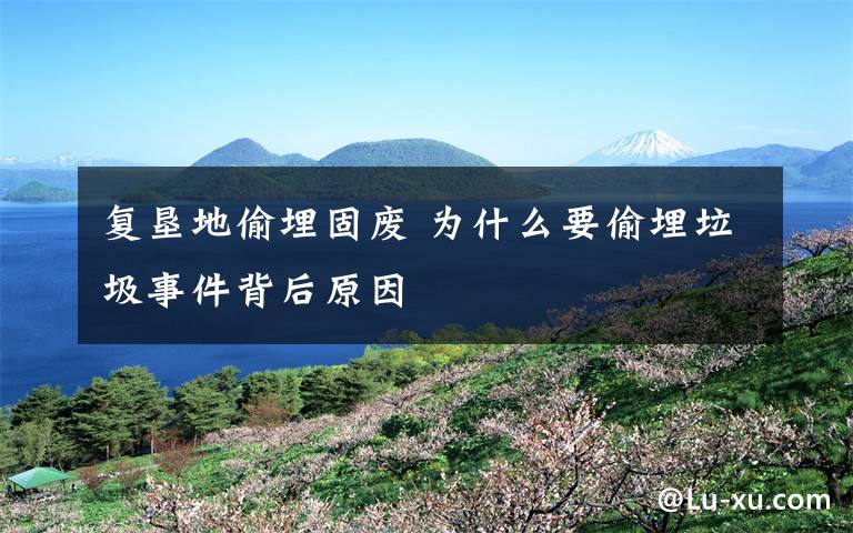 复垦地偷埋固废 为什么要偷埋垃圾事件背后原因