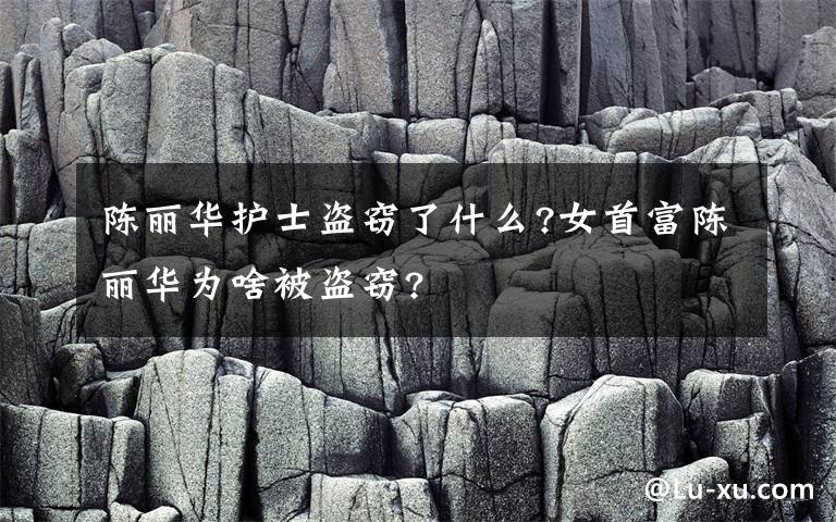陈丽华护士盗窃了什么?女首富陈丽华为啥被盗窃?