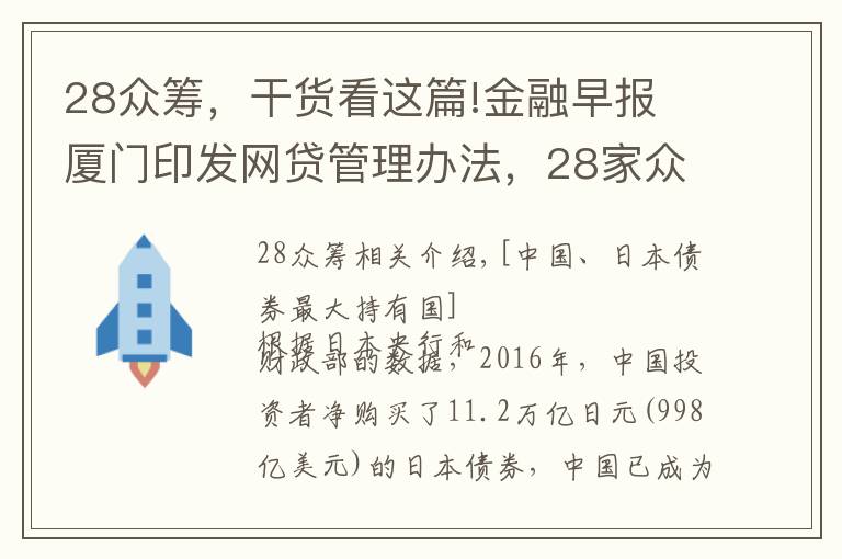 28众筹，干货看这篇!金融早报 厦门印发网贷管理办法，28家众筹平台倒闭
